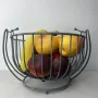 Кошик для фруктів на підніжці DECOR Завиток-1 25х25 см 1025 сірий мармур