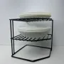 Органайзер-підставка для тарілок DECOR ART 20,5х20,5х20,5 см 1033 чорний