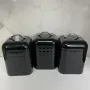 Набор металлических банок 3 предмета Maestro MR-1676-3-1S-Black