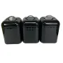 Набор металлических банок 3 предмета Maestro MR-1676-3-1S-Black