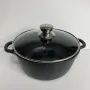 Кастрюля алюминиевая со стеклянной крышкой 4 л 24 см Maestro MR-4224