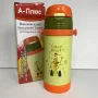 Термос дитячий 350 мл із силіконовою трубочкою Funny Robot A-PLUS 1778