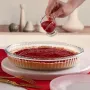Форма для запікання скляна кругла 32 см Borcam 59014