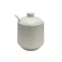Сахарница керамическая с ложкой h-11 см Maestro MR-20002-09 White