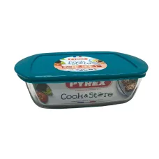 Форма стеклянная с пластиковой крышкой для выпечки 23х15х6,5 см Pyrex 215P000