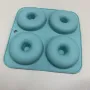 Форма для донатів силіконова 23,5х23,5х2 см A-PLUS 176BM блакитний