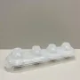 Форма для льоду та фруктів 26х7х5,5 см Titiz Plastik AP-9510 прозорий з рожевим