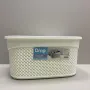 Кошик з кришкою 33х24х16,5 см 9 л Ucsan Plastik М-1164 білий