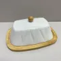 Маслянка фарфорова з підставкою 20,7х14,8х9 см BonaDi Grace 289-414
