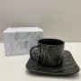 Чашка з блюдцем порцелянова BonaDi 805-730 380 мл Мармурова Розкіш