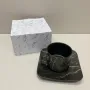 Чашка з блюдцем порцелянова BonaDi 805-730 380 мл Мармурова Розкіш