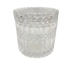 Сахарница стеклянная OLens Прозрачное зазеркалье 10,5х10,5 см O102-301