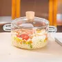 Каструля скляна зі скляною кришкою 1,8 л 16 см A-PLUS 1057