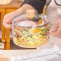 Каструля скляна зі скляною кришкою 1,8 л 16 см A-PLUS 1057