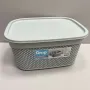 Кошик з кришкою 33х24х16,5 см 9 л Ucsan Plastik М-1164 сірий
