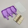 Форма для морозива силіконова 19х13,5х2,5 см A-PLUS 1985 фіолетовий