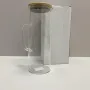 Глечик скляний з кришкою 1000 мл Арроу-бамбо OLens 102-720