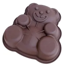 Форма силіконова для випічки Ведмедик 24х24х4,7 см Lessner Chef Choco 10248 Форма силіконова для випічки Ведмедик 24х24х4,7 см Lessner Chef Choco 10248