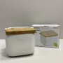 Сахарница керамическая с крышкой 840 мл 14х12х11 см Ardesto Midori AR0907W