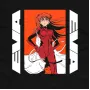 Футболка Bioworld Asuka Evangelion MRZ v253 S Черный (25292)