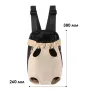 Рюкзак-кенгуру переноска для котов собак Lesko DT854 L Sand (12601-77101)