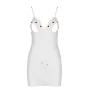 Сорочка с вырезами на груди и стринги Passion LOVELIA CHEMISE white L/XL
