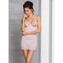 Сорочка с вырезами на груди и стринги Passion LOVELIA CHEMISE white S/M