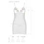 Сорочка с вырезами на груди и стринги Passion LOVELIA CHEMISE white XXL/XXXL