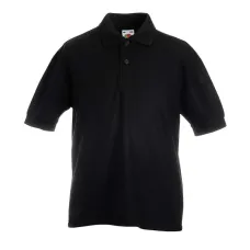 Поло Fruit of the loom 65/35 Polo Kids 128 см Черный (63-417-0)