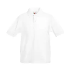 Поло Fruit of the loom 65/35 Polo Kids 164 см Белый (63-417-0)