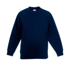Пуловер Fruit of the loom Classic set-in sweat Kids 116 см Темно-синій (62-041-0)