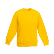 Пуловер Fruit of the loom Classic set-in sweat Kids 128 см Жовтий (62-041-0)