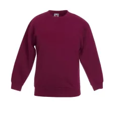 Пуловер Fruit of the loom Classic set-in sweat Kids 152 см Бордовий (62-041-0)