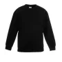 Пуловер Fruit of the loom Classic set-in sweat Kids 164 см Чорний (62-041-0)