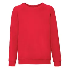Реглан Fruit of the loom Classic raglan sweat Kids 104 см Червоний (62-039-0)