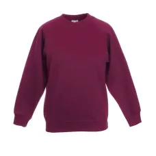 Реглан Fruit of the loom Classic raglan sweat Kids 116 см Бордовий (62-039-0)