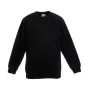 Реглан Fruit of the loom Classic raglan sweat Kids 128 см Чорний (62-039-0)