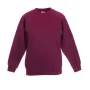 Реглан Fruit of the loom Classic raglan sweat Kids 128 см Бордовий (62-039-0)