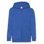 Толстовка Fruit of the loom Classic hooded sweat jacket Kids 128 см Синій (62-045-0)