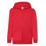 Толстовка Fruit of the loom Classic hooded sweat jacket Kids 164 см Красный (62-045-0)