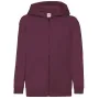 Толстовка Fruit of the loom Classic hooded sweat jacket Kids 152 см Бордовий (62-045-0)