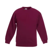 Світшот Fruit of the loom Premium set-in sweat Kids 104 см Бордовий (62-031-0)