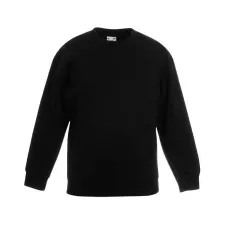 Світшот Fruit of the loom Premium set-in sweat Kids 152 см Чорний (62-031-0)