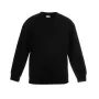 Світшот Fruit of the loom Premium set-in sweat Kids 152 см Чорний (62-031-0)