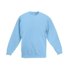 Світшот Fruit of the loom Premium set-in sweat Kids 152 см Блакитний (62-031-0)