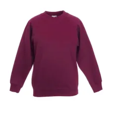 Світшот Fruit of the loom Premium raglan sweat Kids 116 см Бордовий (62-033-0)