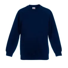 Світшот Fruit of the loom Premium raglan sweat Kids 128 см Темно-синій (62-033-0)