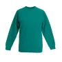 Світшот Fruit of the loom Premium raglan sweat Kids 140 см Смарагдовий (62-033-0)