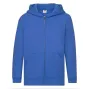 Толстовка Fruit of the loom Premium hooded sweat jacket Kids 128 см Синий (62-035-0)