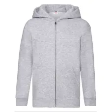 Толстовка Fruit of the loom Premium hooded sweat jacket Kids 128 см Сіро-ліловий (62-035-0)